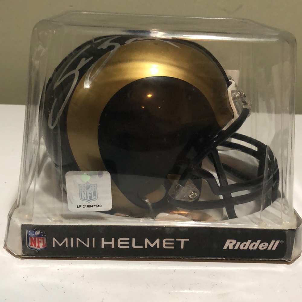 St. Louis Rams Sam Bradford Signed Mini Helmet